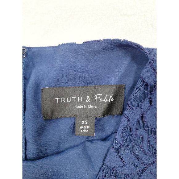 TRUTH AND FABLE Navy Blue Party / Cocktail Dress Sleeveless - Picture 14 of 14
